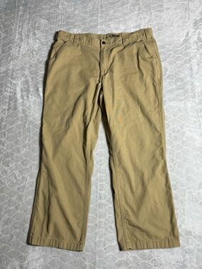 Carhartt BN2291 Rugged Flex Canvas Pants 38x30 Fits 36x28 Khaki